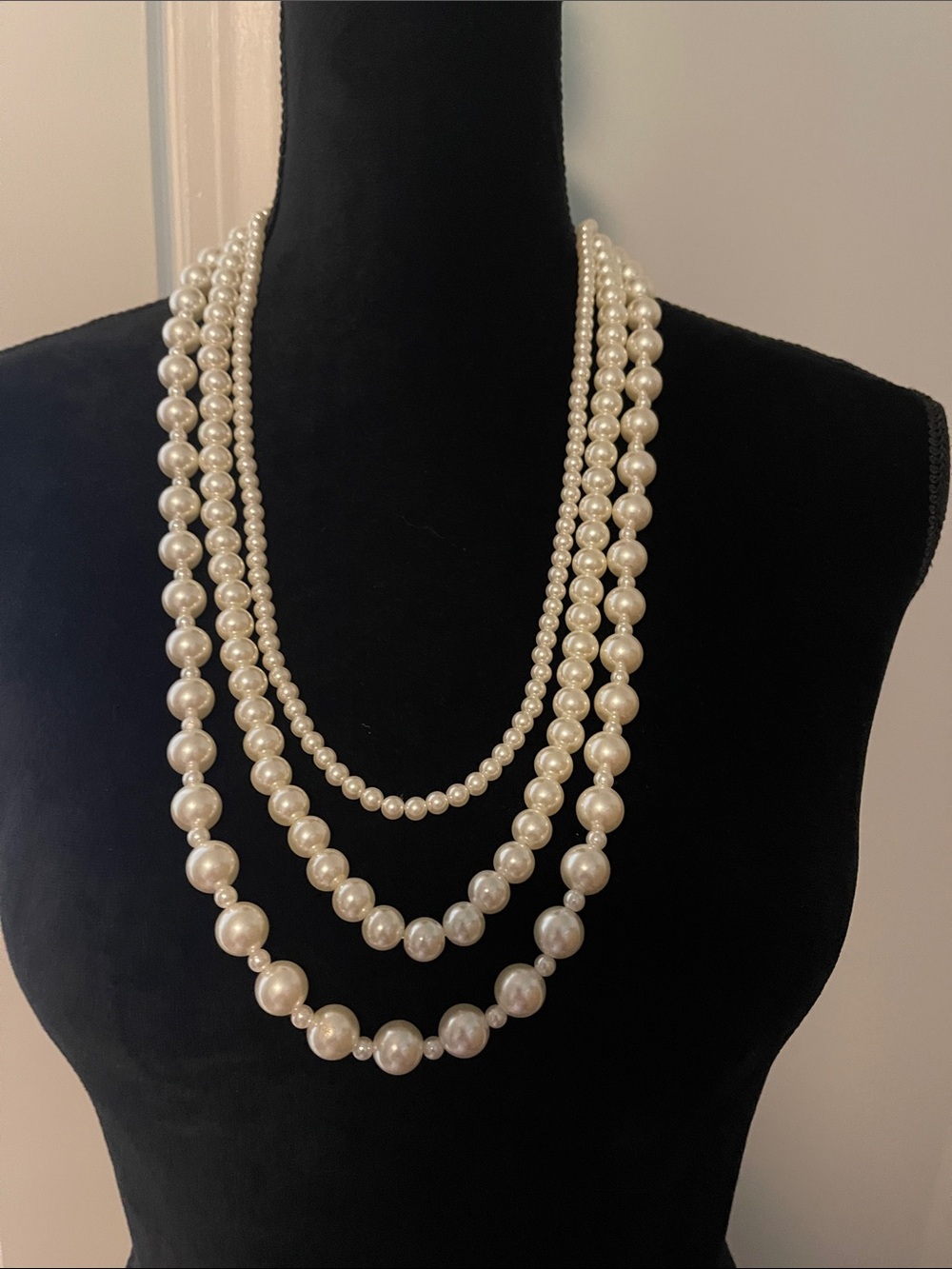Classic Ivory Pearl Multi-Strand Necklace - Women Jewelry